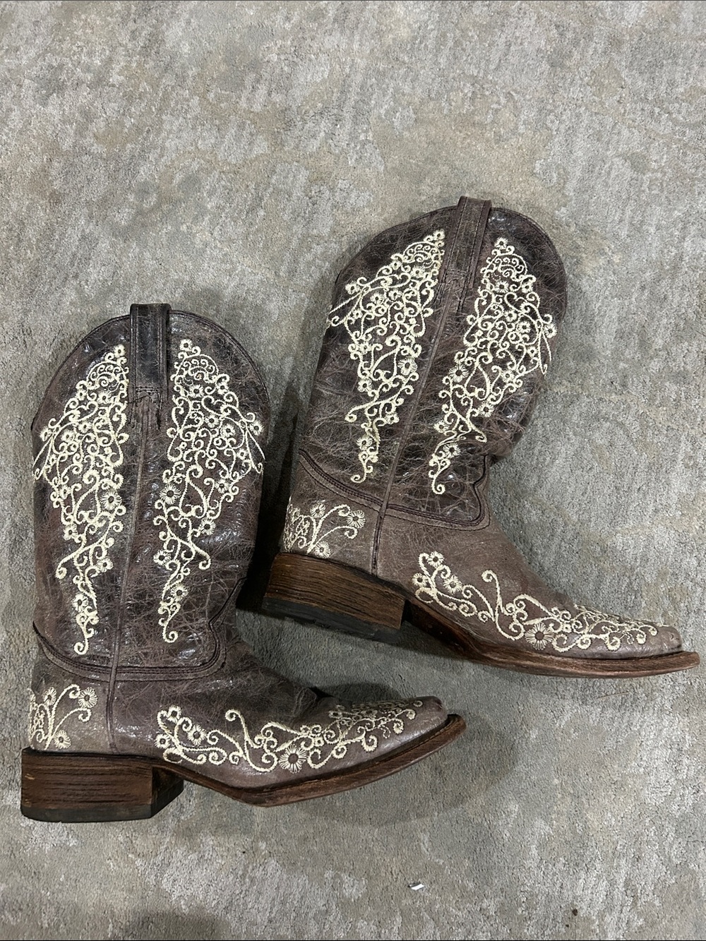 Corral Vintage Embroidered Brown Women's Western Heeled Boots
